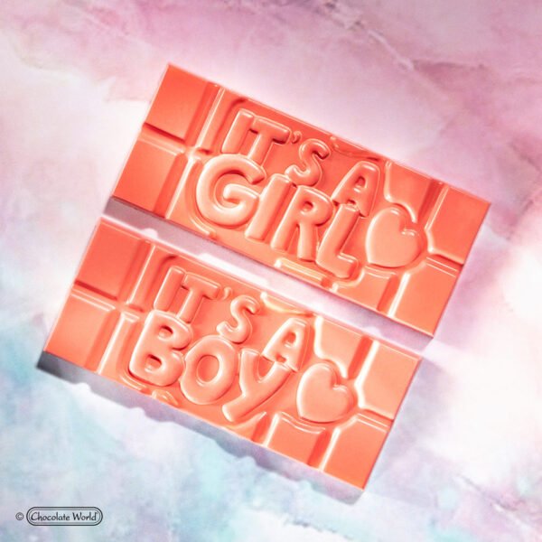 MOULE À CHOCOLAT TABLETTE ITS A BOY / ITS A GIRL
