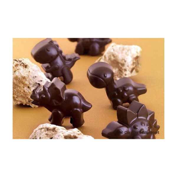 SCG16 DINO - MOULE EN SILICONE 40X33 H 16 MM