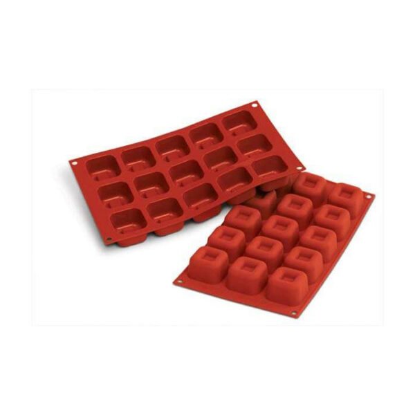 SF081 - MOULE EN SILICONE N. 15 MEDIUM SAVARIN CARRE