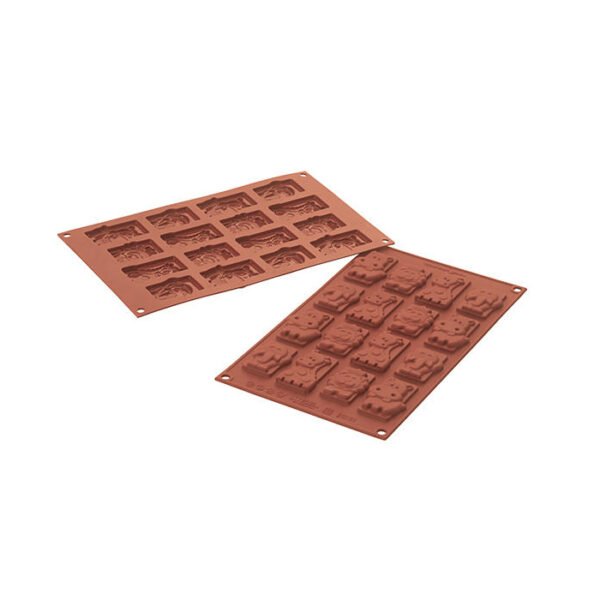 SF195 - MOULE EN SILICONE N. 16 SAFARI CHOCO TAGS