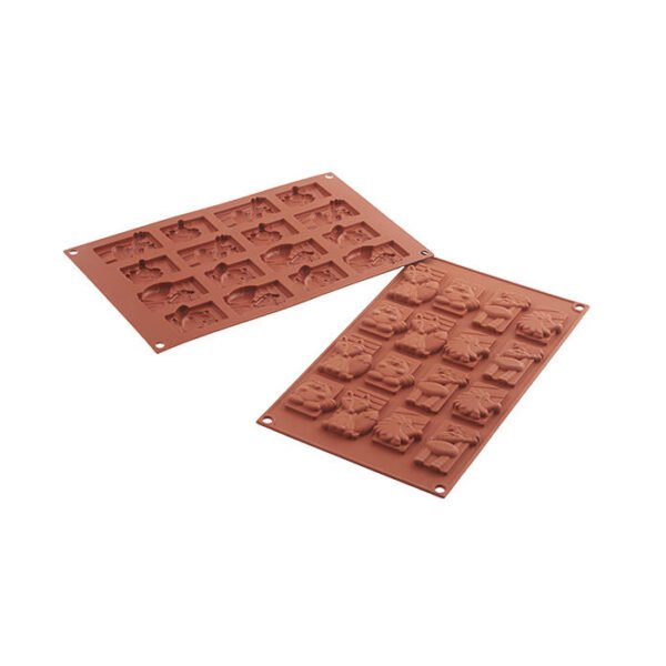 SF198 - MOULE EN SILICONE N. 16 HIVER CHOCO TAGS