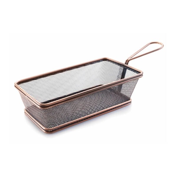 PUCES RECTANGU. PANIER BRONCE 21X11X6CM