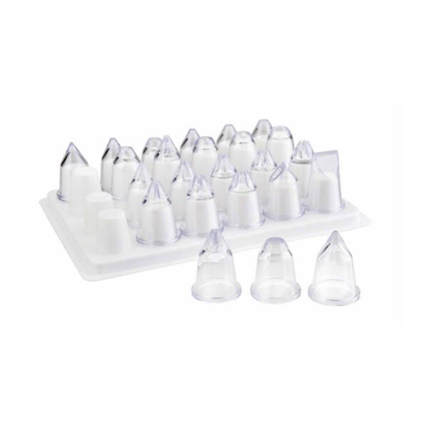 BOITE A DOUILLES 24 PCS ASSORTIES ACRYLIC