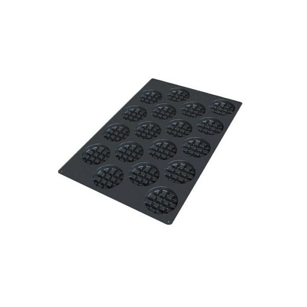SQ051 - MOULE EN SILICONE N. 18 GAUFFRE ROND 90 MM H 24 MM