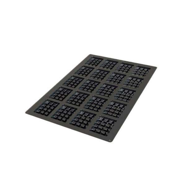 SQ052 - MOULE EN SILICONE N. 16 GAUFFRE CARRE 95X70 MM H 24 MM