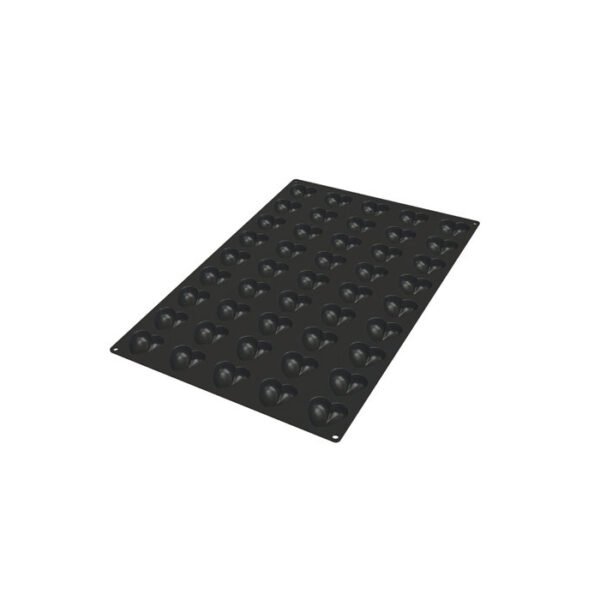 SQ065 - MOULE EN SILICONE N.45 COEUR 51X54 H 23 MM
