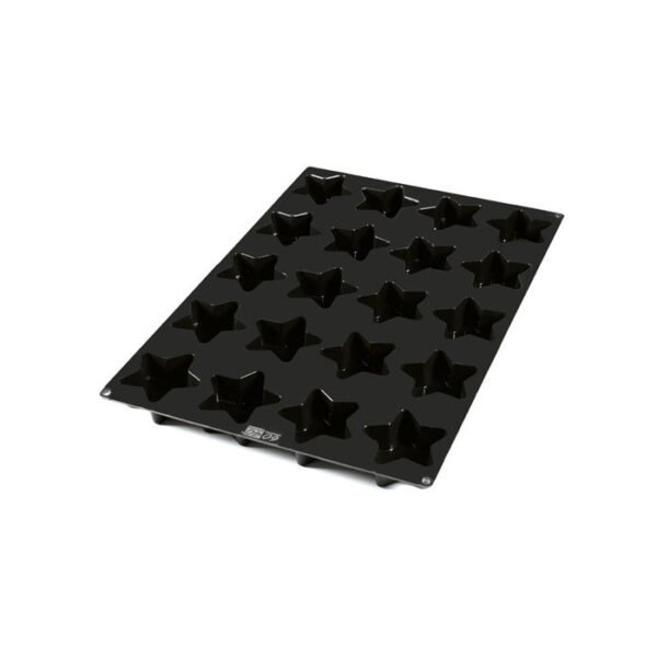 SQ073-MOULE EN SILICONE N20 STAR 94H35MM NOIR