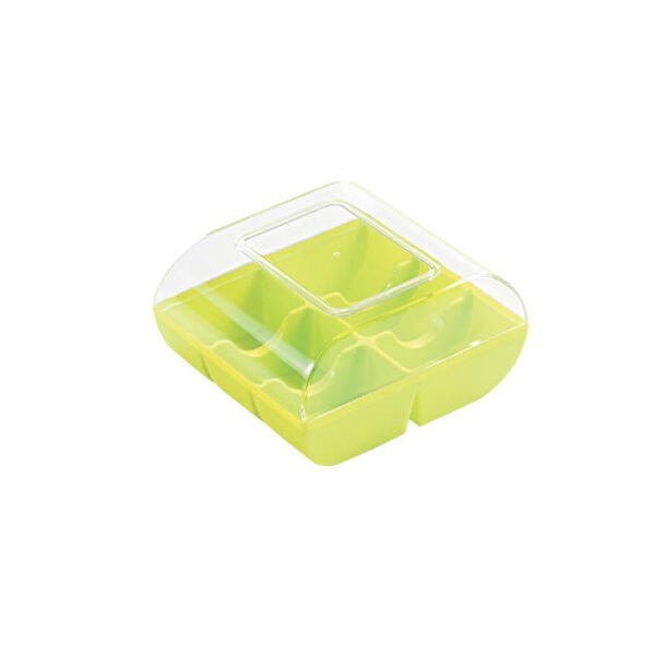 MACADO 6 - BOITE A 6 MACARONS EN PLASTIQUE FLUO GREEN