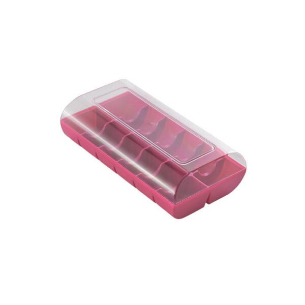 MACADO 12 - BOITE A 12 MACARONS EN PLASTIQUE FUXIA
