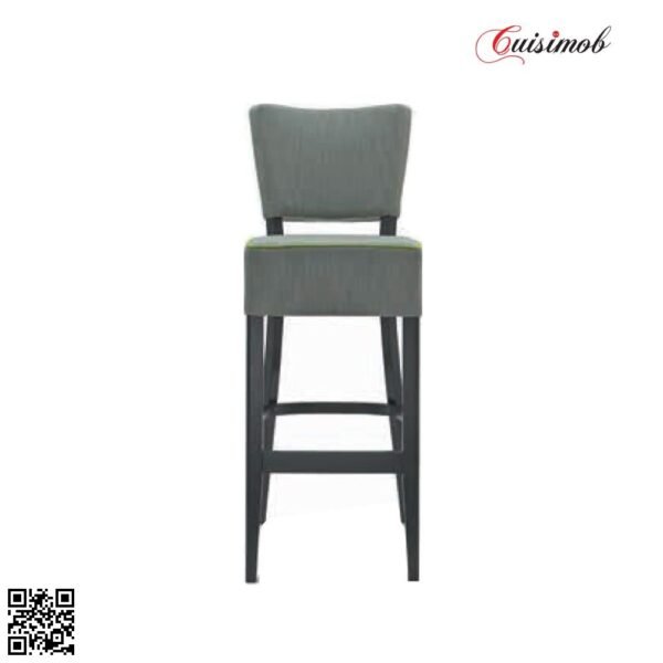 TABOURET EN BOIS ET SIMILI CUIR IZMIR